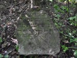 Nowe Miasto nad Son - granitowy nagrobek na cmentarzu ydowskim