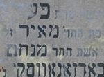 nagrobek z hebrajskimi inskrypcjami